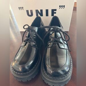 UNIF Black Oxfords Shoes